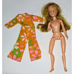 Little Miss Dollykin 1970 6.5" jointed doll Uneeda Hong Kong original